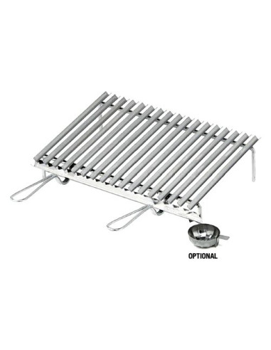 Griglia barbecue Ompagrill 20650 Con recupero grassi Inox lucido