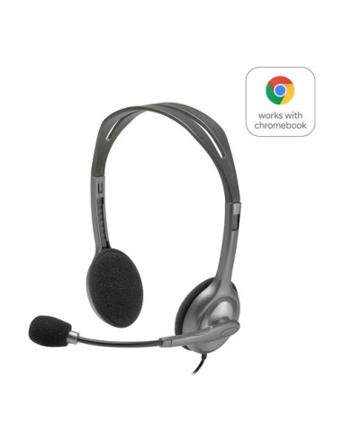 Cuffie microfono filo Logitech 981 000593 H SERIES H111 Stereo Headset