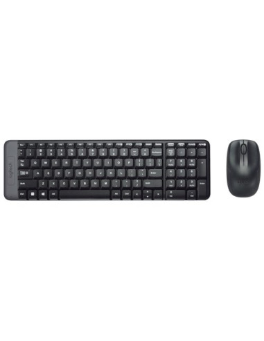 Tastiera e mouse Logitech 920 003721 MK SERIES Mk220 Combo Nero