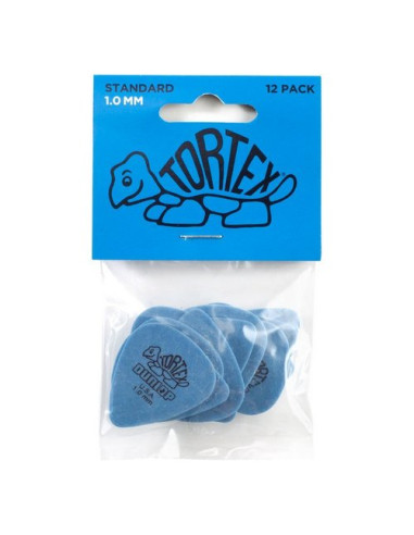 Plettri Dunlop 418P 10 TORTEX Standard Blue