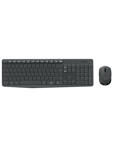 Tastiera e mouse Logitech 920 007913 MK SERIES Mk235 Nero