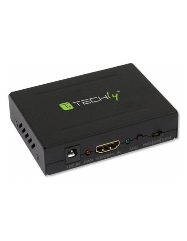 Convertitore audio Techly IDATA HDMI EA Estrattore Audio Hdmi Black