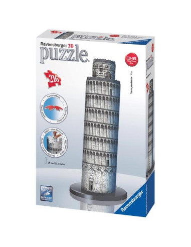 Puzzle Ravensburger 12557 3D Torre di Pisa