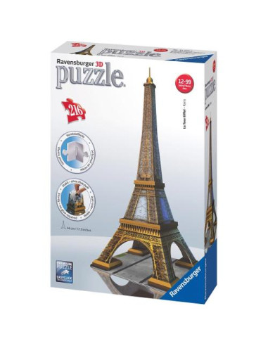 Puzzle Ravensburger 12556 3D Tour Eiffel