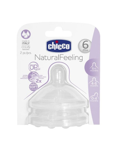 Tettarella Chicco 81047 2 NATURAL FEELING Flusso Veloce