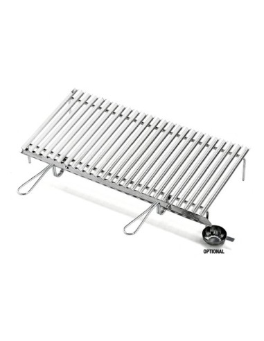 Griglia barbecue Ompagrill 20610 Con recupero grassi Inox lucido