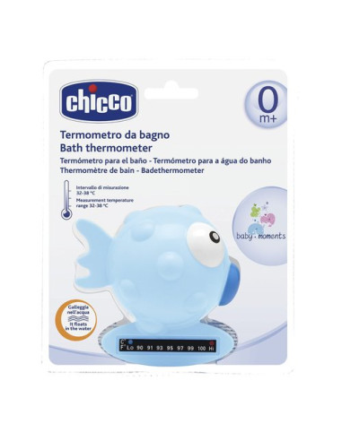 Termometro vasca Chicco 6564 2 Pesce Palla Azzurro