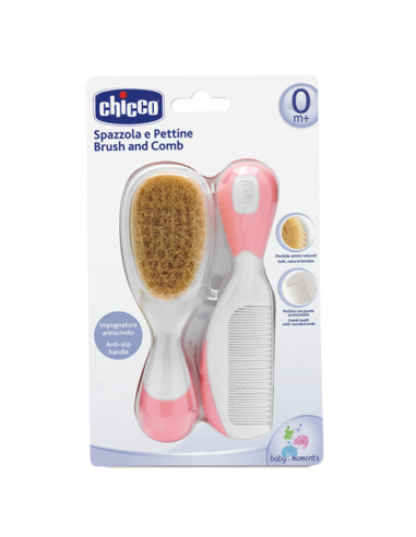 Pettine bimbi Chicco 06569 10 Con Spazzola Rosa