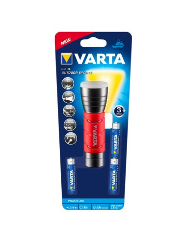 Torcia elettrica multiuso 2 livelli luce Varta 017627101421 Outdoor Sp