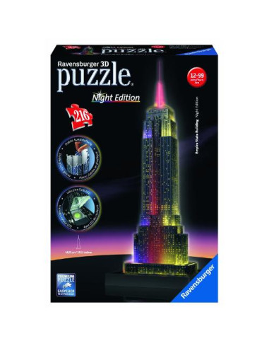 Puzzle Ravensburger 12566 3D Empire State Building con Luce