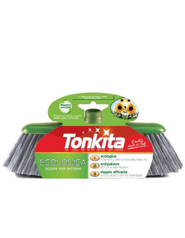 Scopa Tonkita TK6706 WE LIKE GREEN Ecologica per Interni