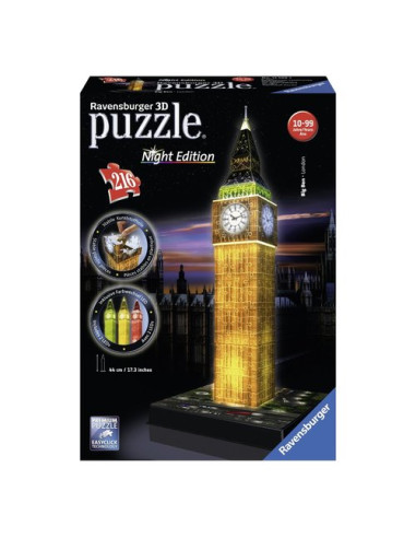 Puzzle Ravensburger 12588 3D Big Ben Night Edition