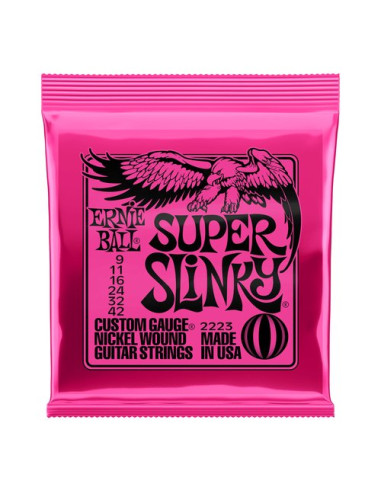 Muta corde chitarra elettrica Ernie Ball P02223 SUPER SLINKY