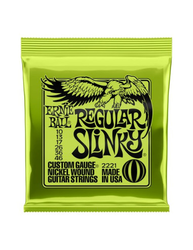 Muta corde chitarra elettrica Ernie Ball P02221 REGULAR SLINKY