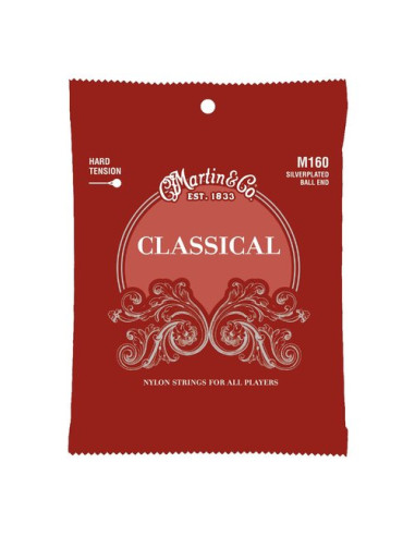 Muta corde chitarra classica Martin & Co M160 CLASSICAL Hard Tension N