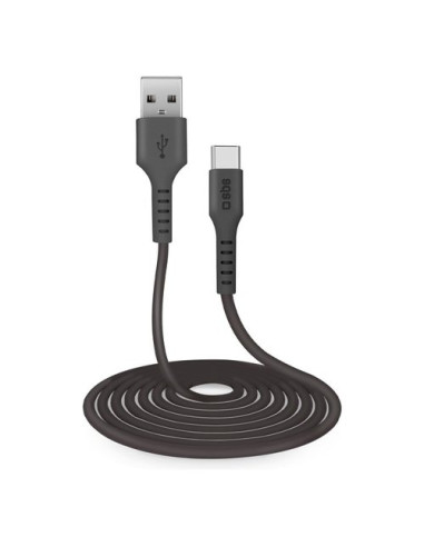 Cavo USB C Sbs TECABLETC3MTK CHARGING DATA CABLE 2.0 Black