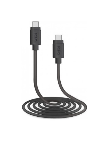 Cavo USB C Sbs TECABLETCC20K CHARGING DATA CABLE 2.0 25W Black