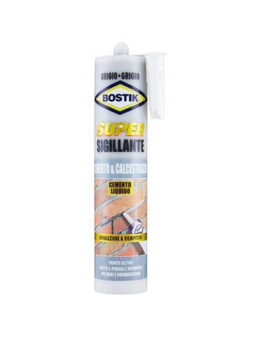 Silicone acrilico Uhu Bostik D2436 Cemento e Calcestruzzo Grigio