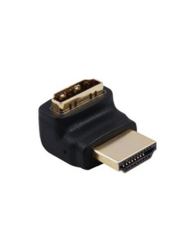 Connettore video Techly IADAP HDMI L Hdmi M F 90 Verso il Basso Black