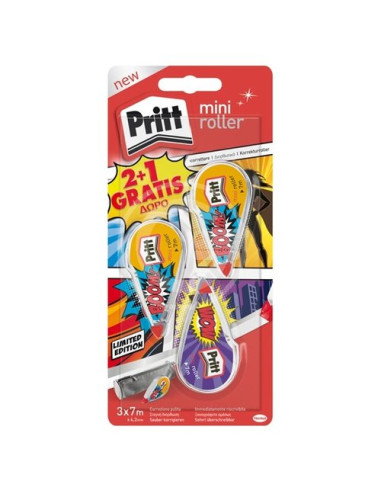 Set correttori Pritt 2883352 Mini Roller Assortito