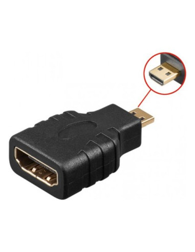 Connettore video Techly IADAP HDMI MD Hdmi a Micro Hdmi Tipo D F M Bla