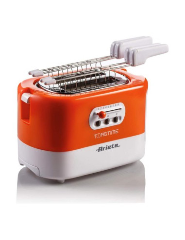 Tostapane Ariete 00C015900AR0 TOASTIME Arancio e Bianco