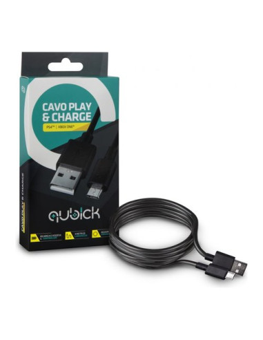 Cavo MicroUSB Qubick ACMU0031 Play&Charge Ps4 Xb1