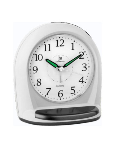 Sveglia Lowell JA7079B JUSTAMINUTE Con funzione snooze Bianco