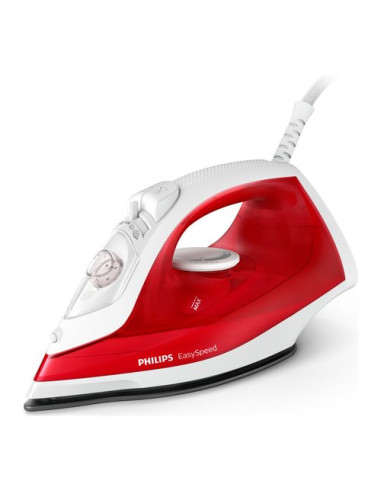 Ferro stiro vapore Philips GC1742 40 EASYSPEED NonStick Rosso e Bianco