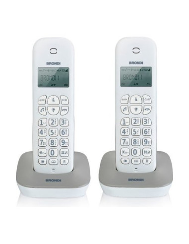 Cordless Brondi 10273812 GALA Twin Grigio e Bianco