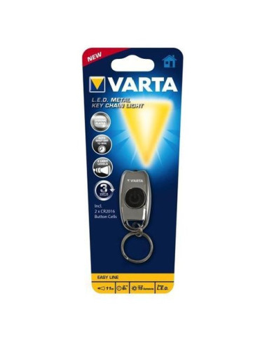 Mini torcia con anello portachiavi Varta 016603101401 Metal Key Chain