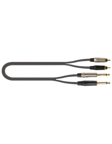 Cavo audio Quiklok 30 02324 JUST 2Rcaj2 2 Black