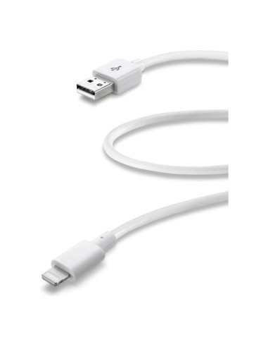 Cavo Lightning Cellular Line USBDATA06MFIIPHW Certificato Apple Mfi Wh