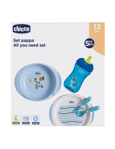 Set pappa Chicco 162012 Azzurro