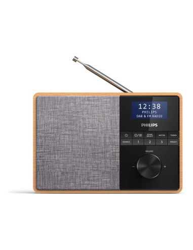 Radio Philips TAR5505 10 Dab+ Legno e Silver