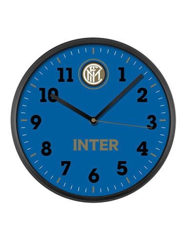 Orologio da parete Lowell 00875IN1 INTER Nero e Azzurro