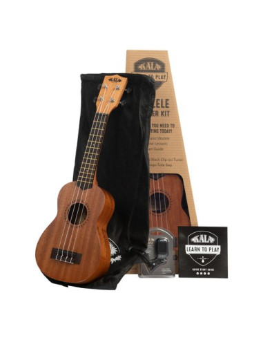 Ukulele Kala KALALTPS2006 LEARN TO PLAY Starter Kit Mogano