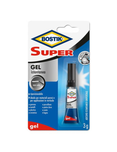 Collante Uhu Bostik D2740 Super Gel Trasparente