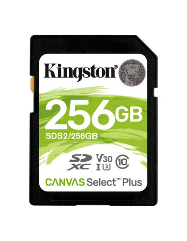 Scheda di memoria Kingston SDS2 256GB CANVAS SELECT PLUS