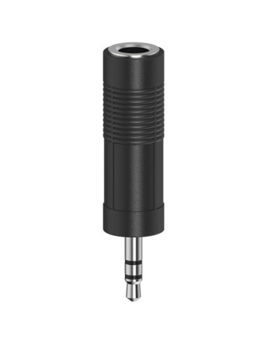 Connettore audio Hama 00205196 Mini Jack Jack 6.3mm Nero