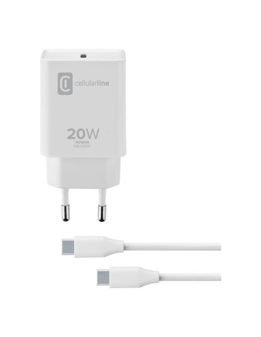 Caricabatterie Cellular Line ACHIPDKITC2CPD20WW CHARGER KIT 20W Power