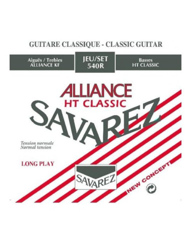 Muta corde chitarra classica Savarez 540R ALLIANCE HT CLASSIC Normal T