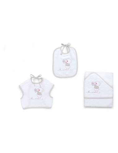 Set bavaglini Italbaby 15 5020 108 BEAR Grey