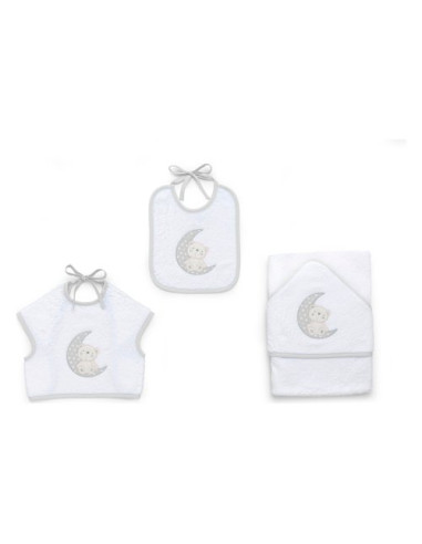 Set bavaglini Italbaby 15 5020 408 MOON Grey