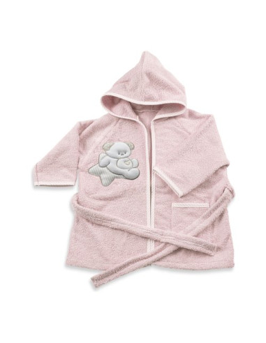 Accappatoio Italbaby 50 4050 371 SWEET Con cappuccio Rosa