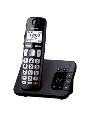 Cordless Panasonic KX TGE260JTB Dect Black