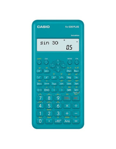 Calcolatrice Casio FX 220 PLUS 2 FX SERIES S.V.P.A.M. Certificata Azzu