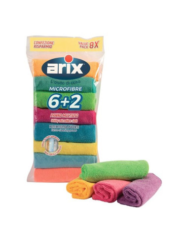 Panni multiuso Arix 28605 Microfibre Colori assortiti