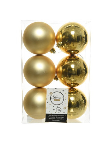 Palline albero Amicasa 9022050 Sfera Mix Gold