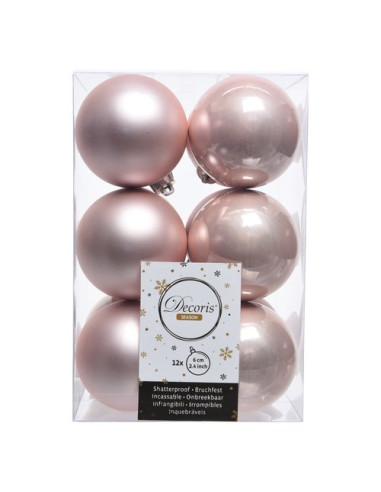 Palline albero Amicasa 9021924 Sfera Mix Blush pink